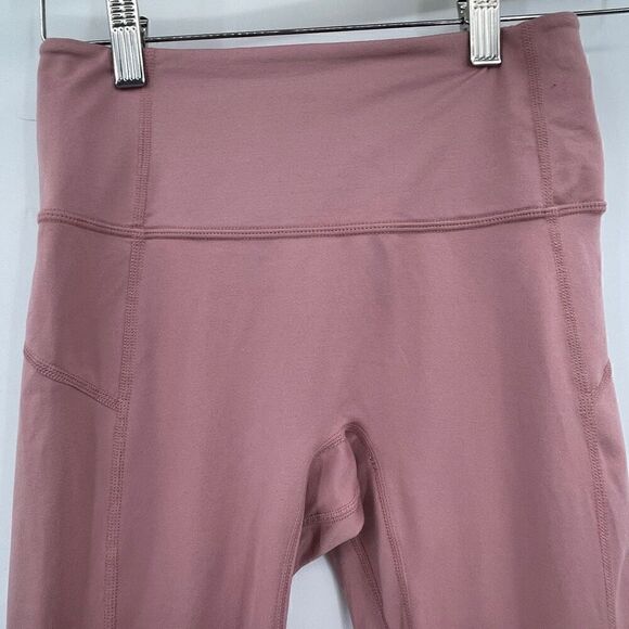 Free People Movement Dusty Pink Mid Rise Wonderstruck Velvet Legging Small - Picture 3 of 7